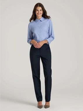 American Tall Flat Front Tapered Dress Pants for Tall Women